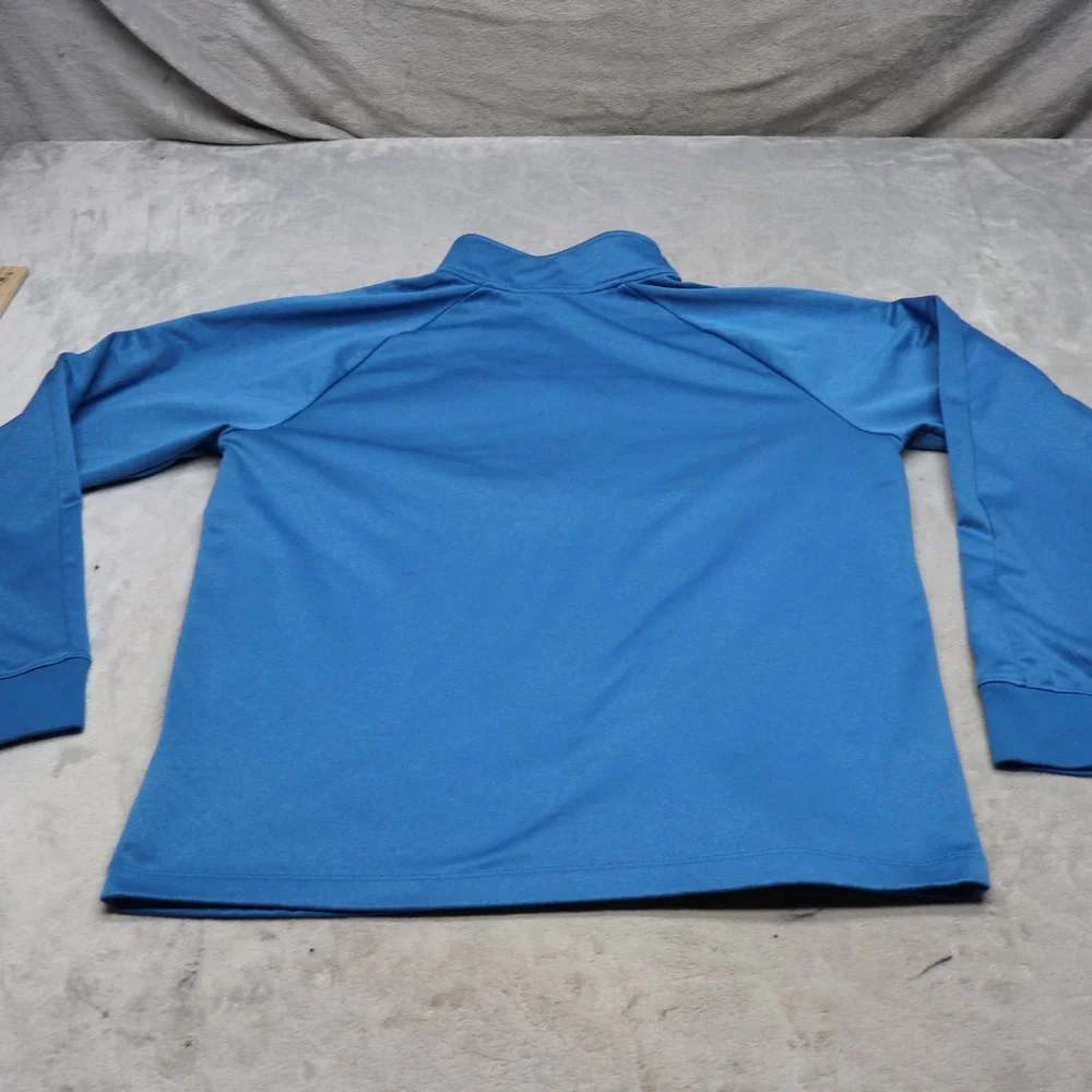 North Face Sweatshirt Mens Large Blue Pioneer Peak 1/4 Zip Pullover Fleece Light